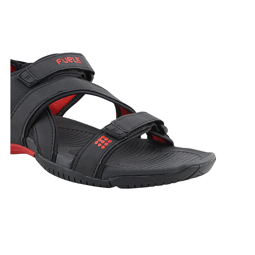 FUEL Wander Light-weight Comfortable Sports Sandal for Men (Black) - Image 2