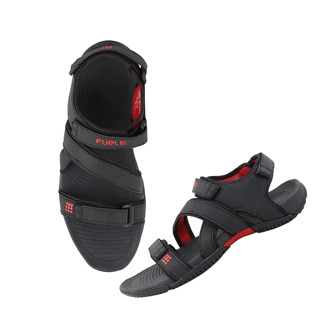 FUEL Wander Light-weight Comfortable Sports Sandal for Men (Black) - Image 6