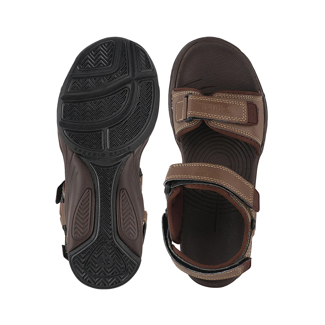 FUEL Oliver Trendy Comfortable & Outdoor Casual Sports Sandal for Men's (Brown) - Image 5