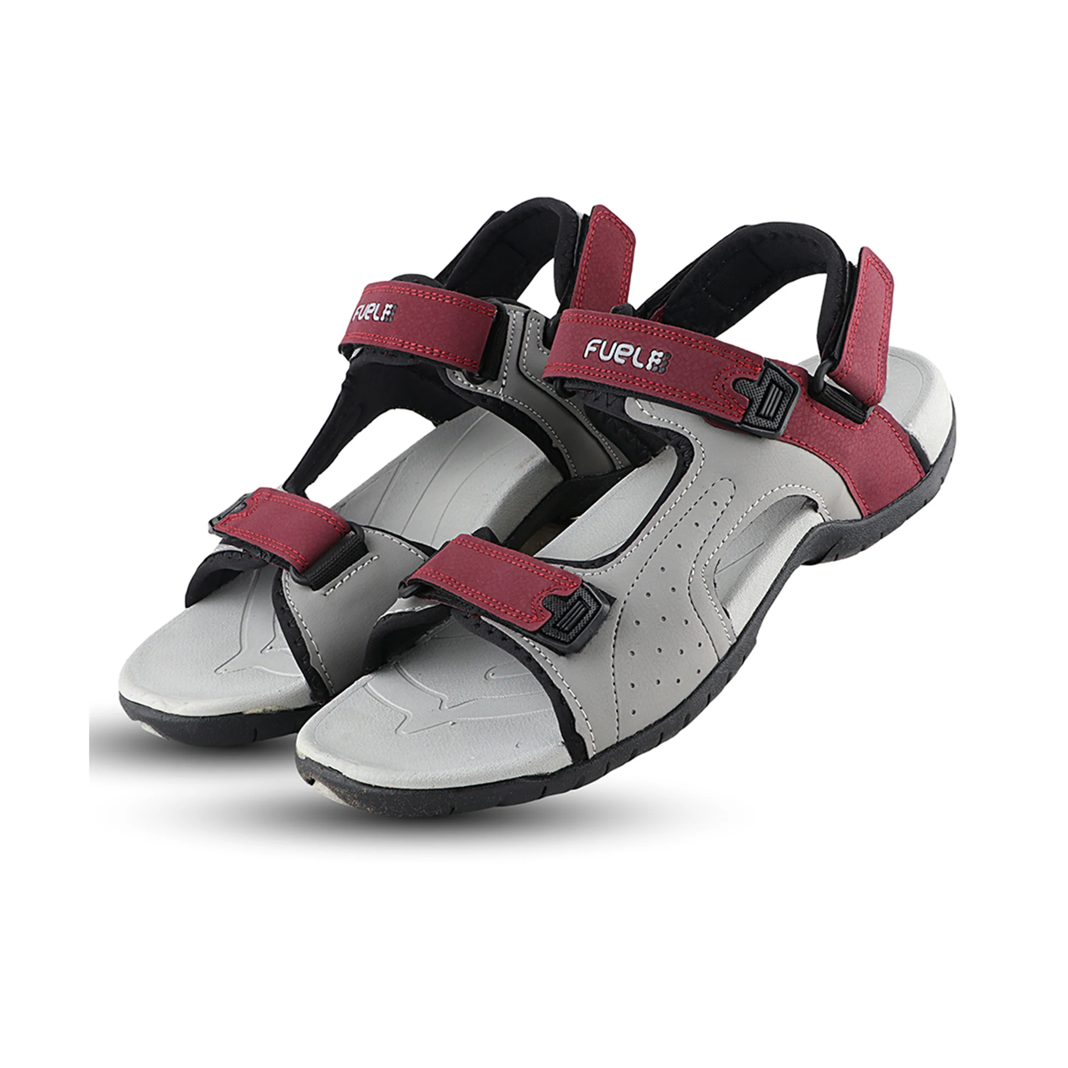 FUEL 2112-02 Men’s Outdoor Comfortable Daily Wear Sports Sandals (Maroon) - Image 5