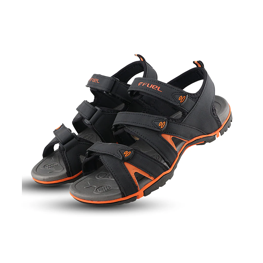 FUEL Charlie Light-Weight Sports Sandal For Man (Black) - Image 4