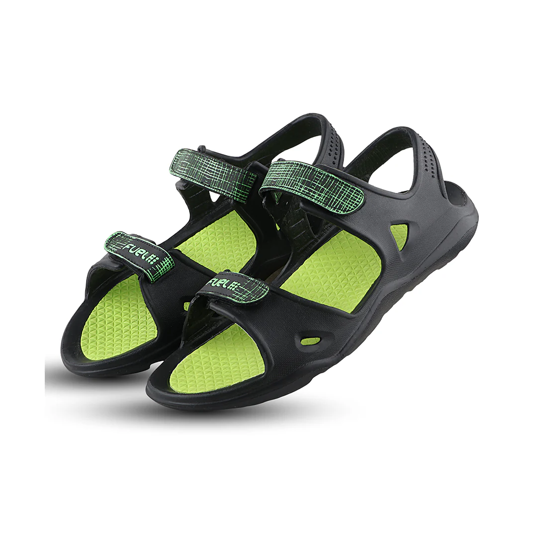 FUEL Jacob Light-Weight Fully EVA Sandal For Men (Black) - Image 4