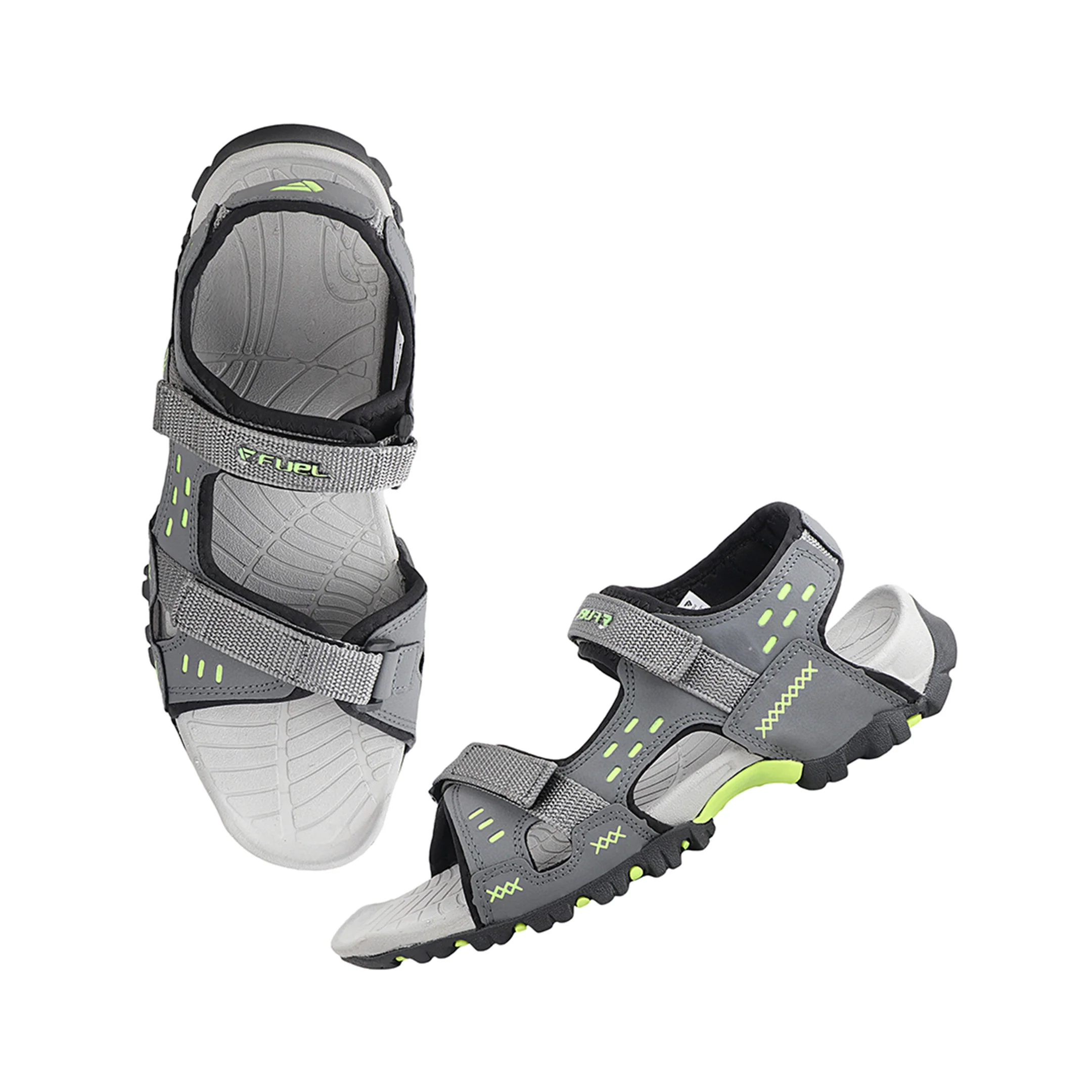 FUEL Timberland Comfortable Casual Sandals for Men (Grey) - Image 7