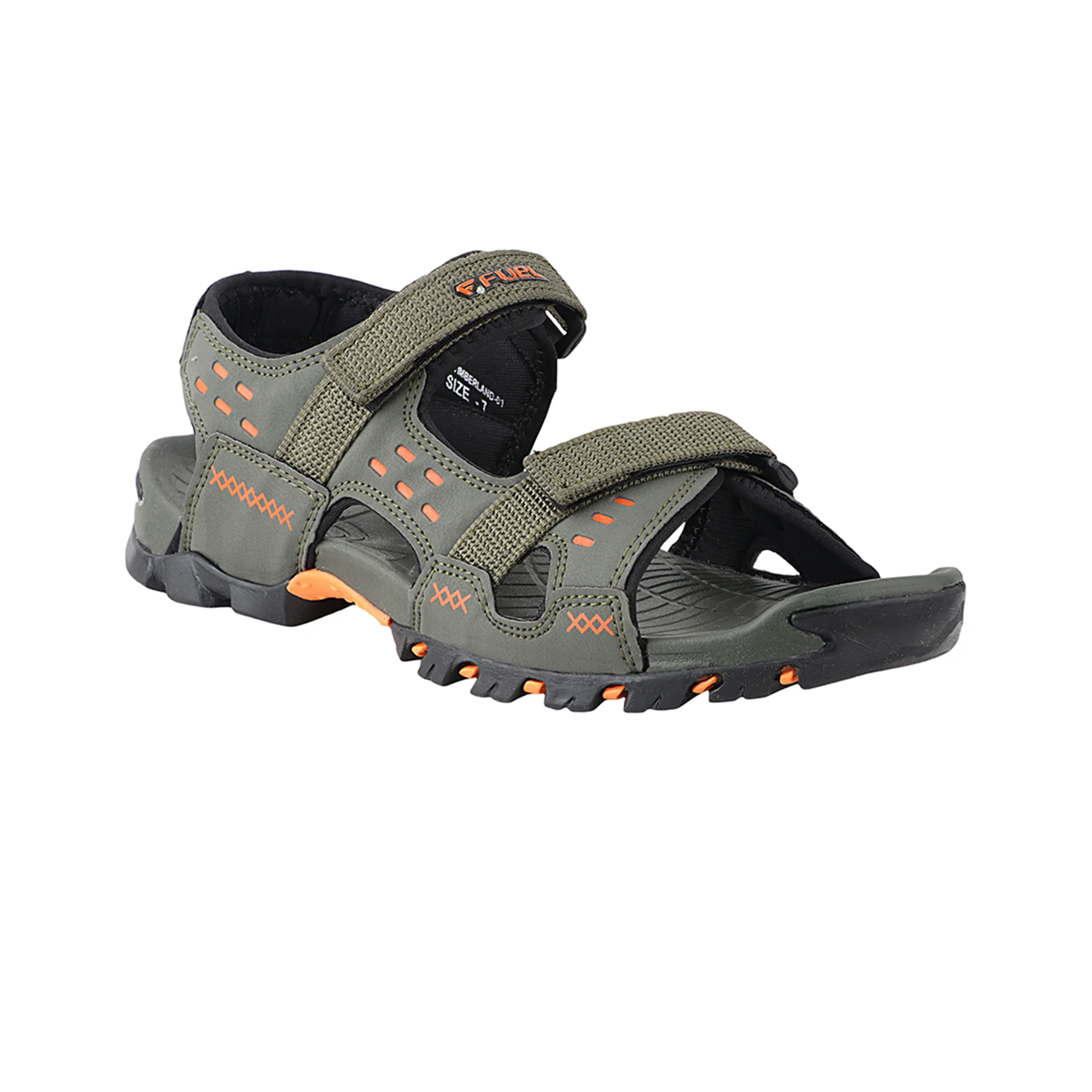 FUEL Timberland Comfortable Casual Sandals for Men (Olive) - Image 3