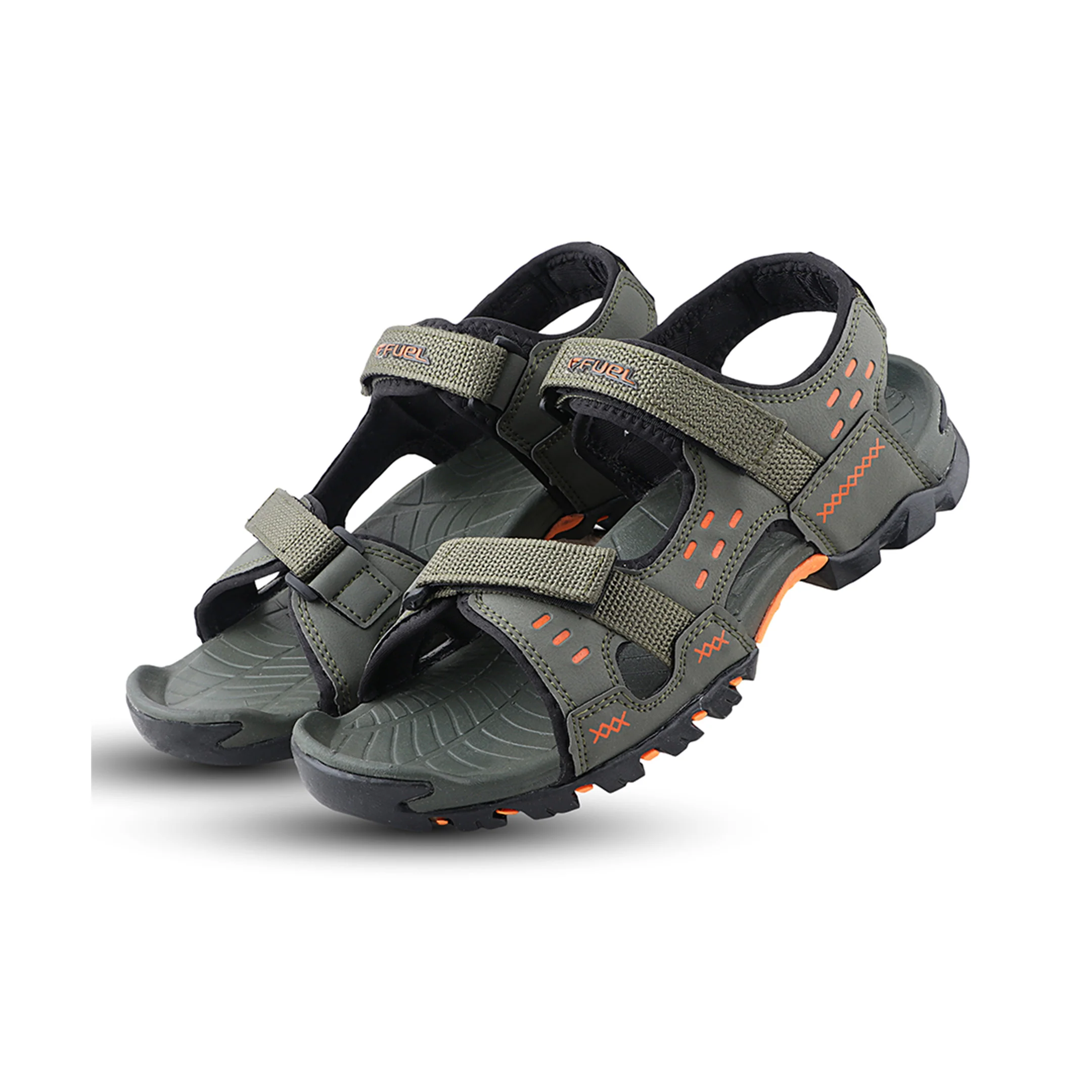 FUEL Timberland Comfortable Casual Sandals for Men (Olive) - Image 5