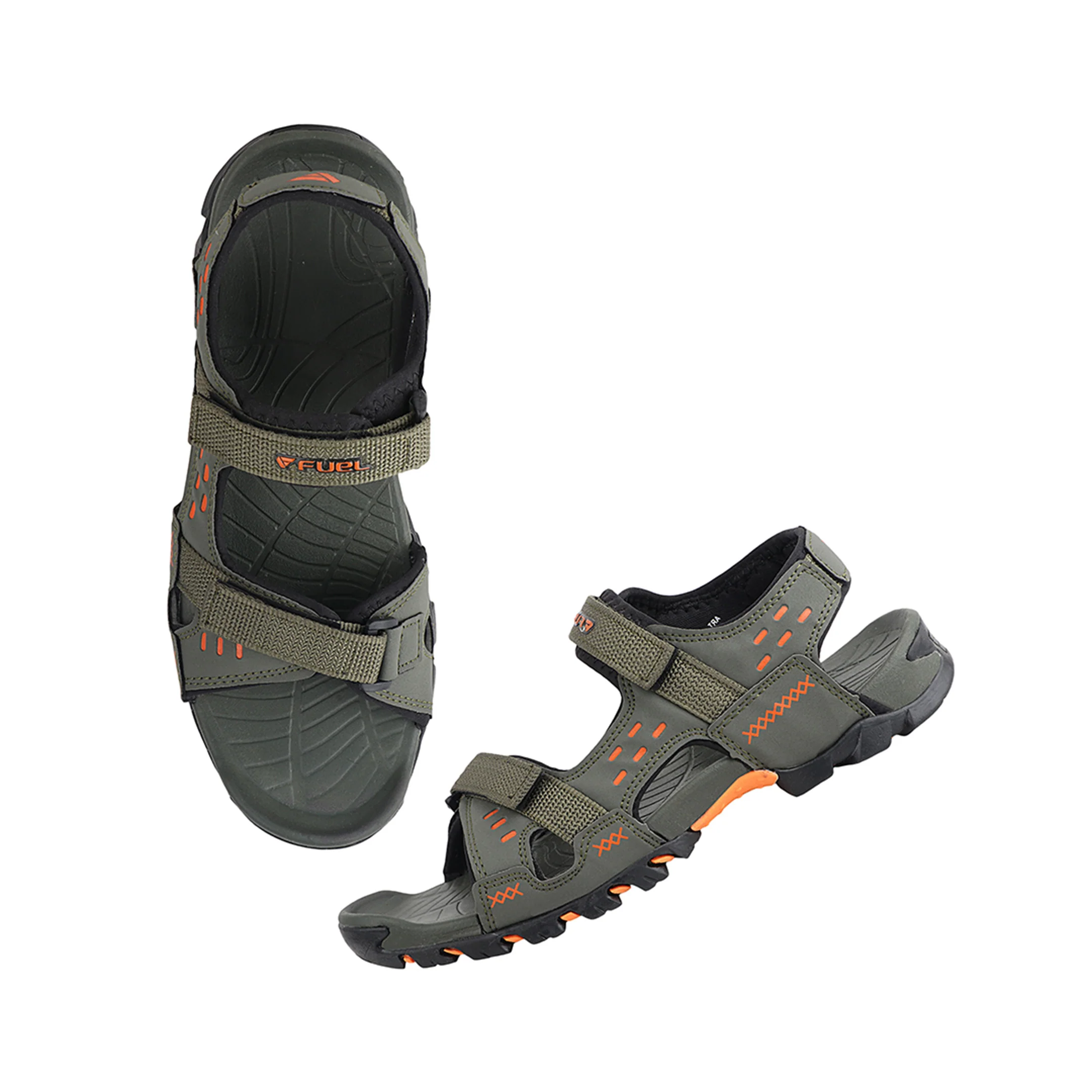 FUEL Timberland Comfortable Casual Sandals for Men (Olive) - Image 7