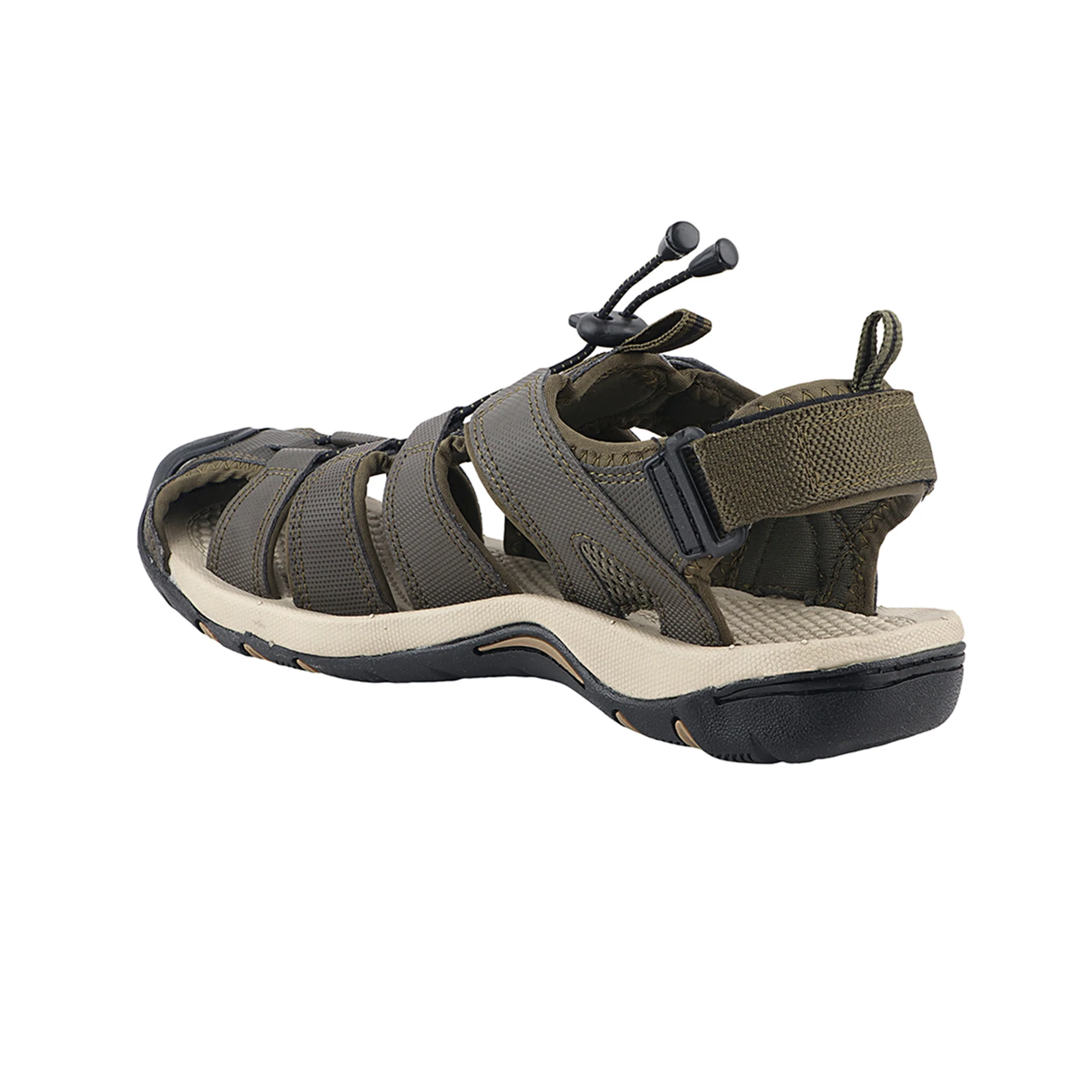 FUEL Soldier-08 Fisherman Protective Toe Cap Sandals for Men (Olive) - Image 4