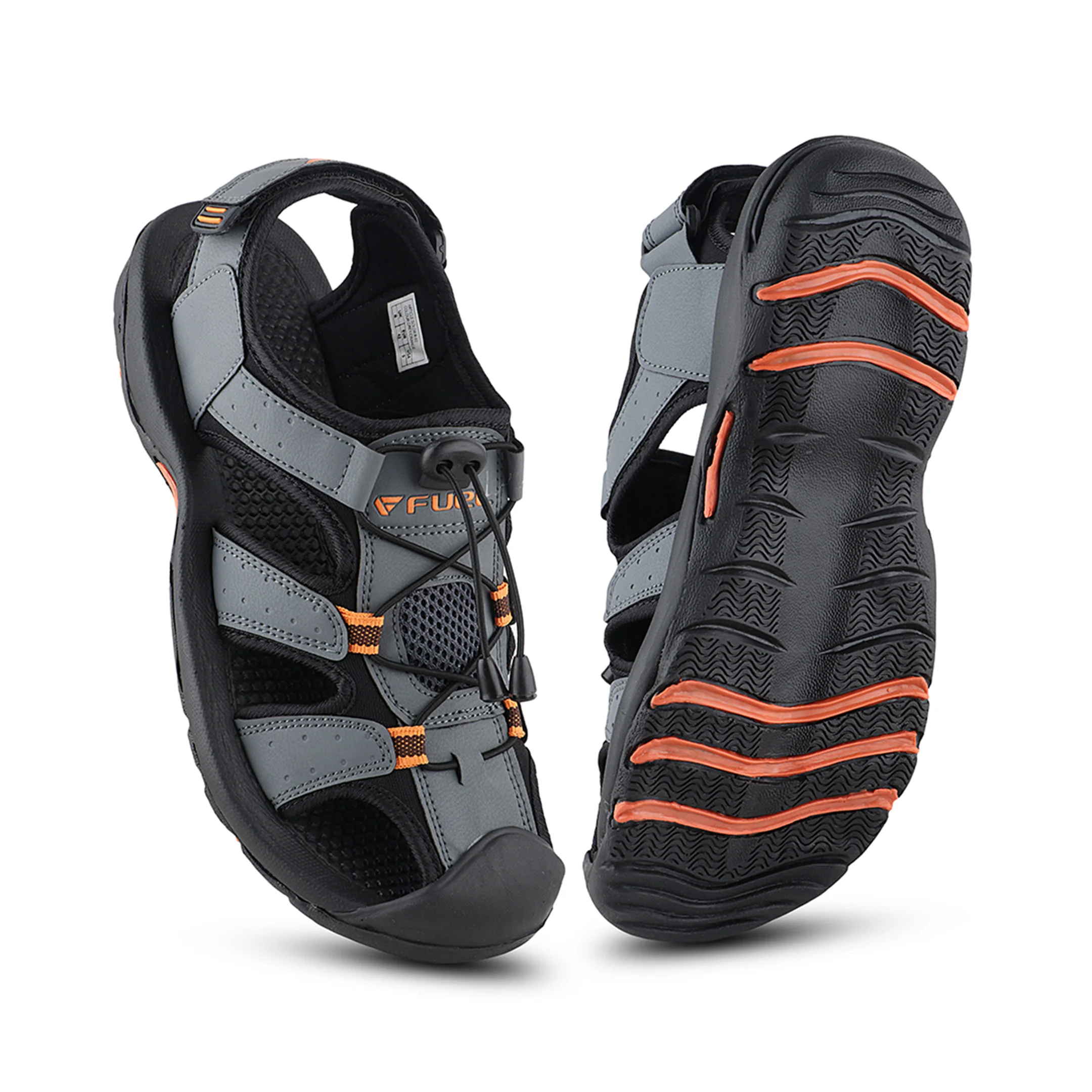 FUEL Soldier-02 Flexible Fisherman Sandals for Men (Grey) - Image 7