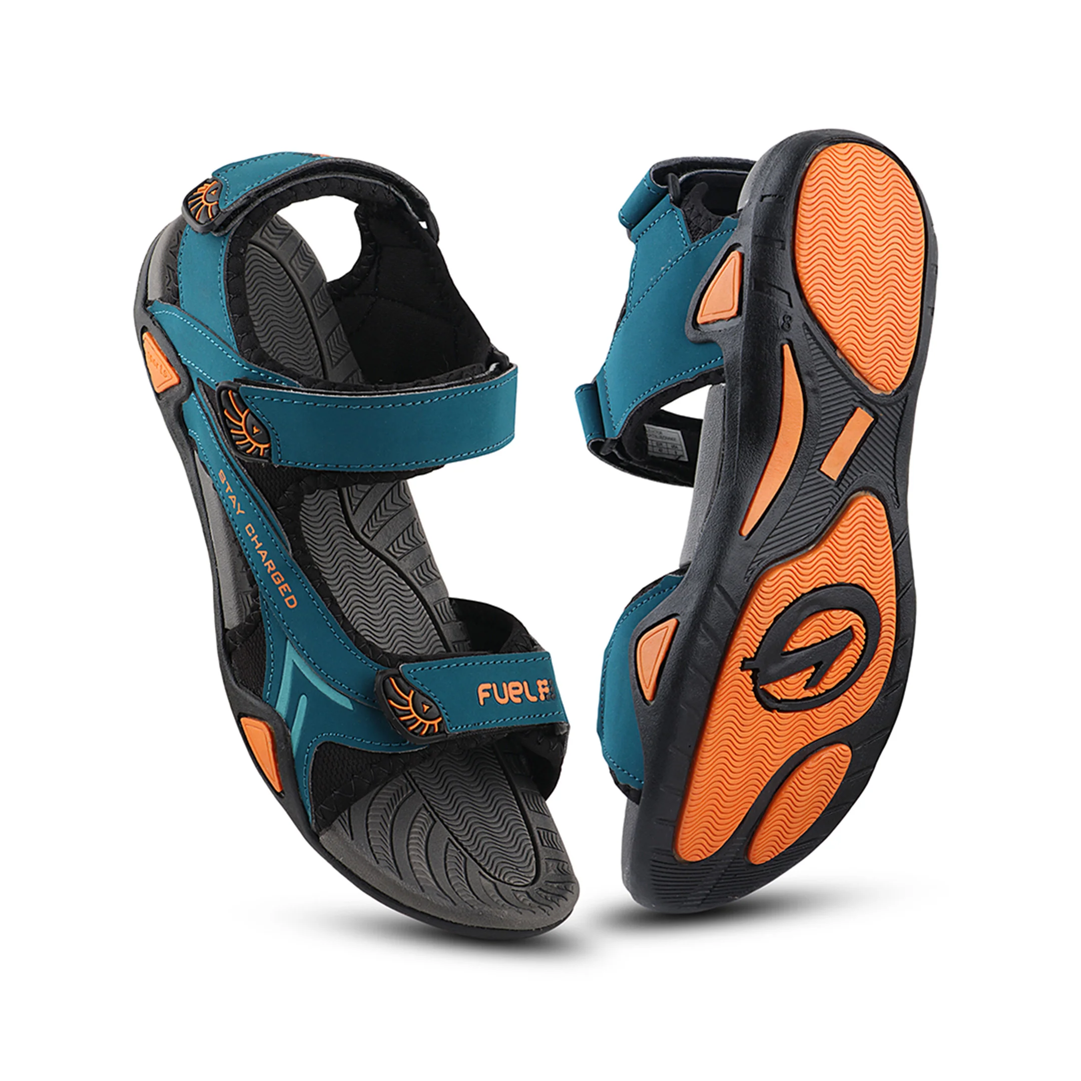 FUEL Victor Casual Sports Sandals For Men's (Blue) - Image 7