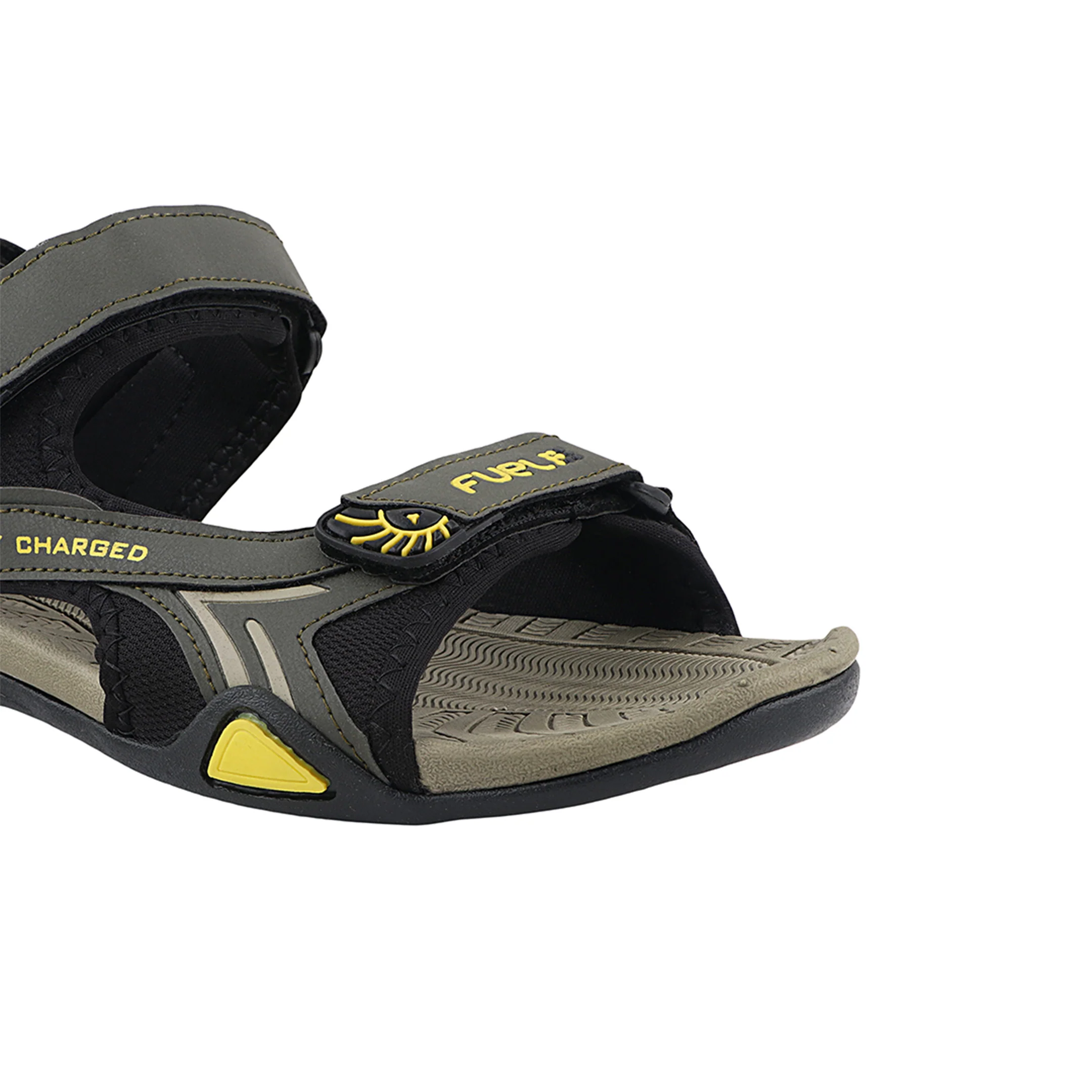 FUEL Victor Casual Sports Sandals For Men's (Olive) - Image 2