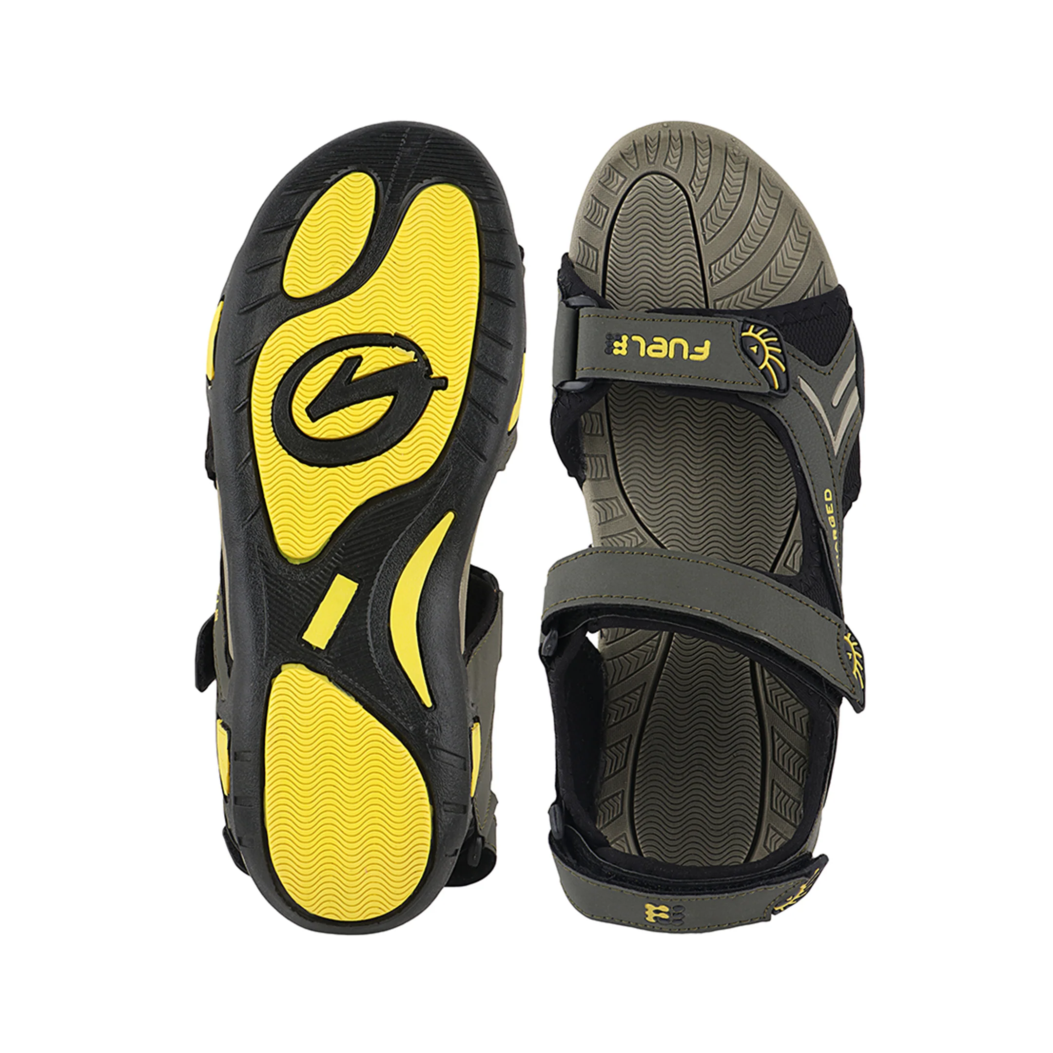 FUEL Victor Casual Sports Sandals For Men's (Olive) - Image 6