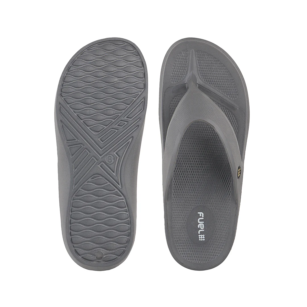 FUEL Comfort EVA Men Lightweight & Durable Slippers (Grey) - Image 5
