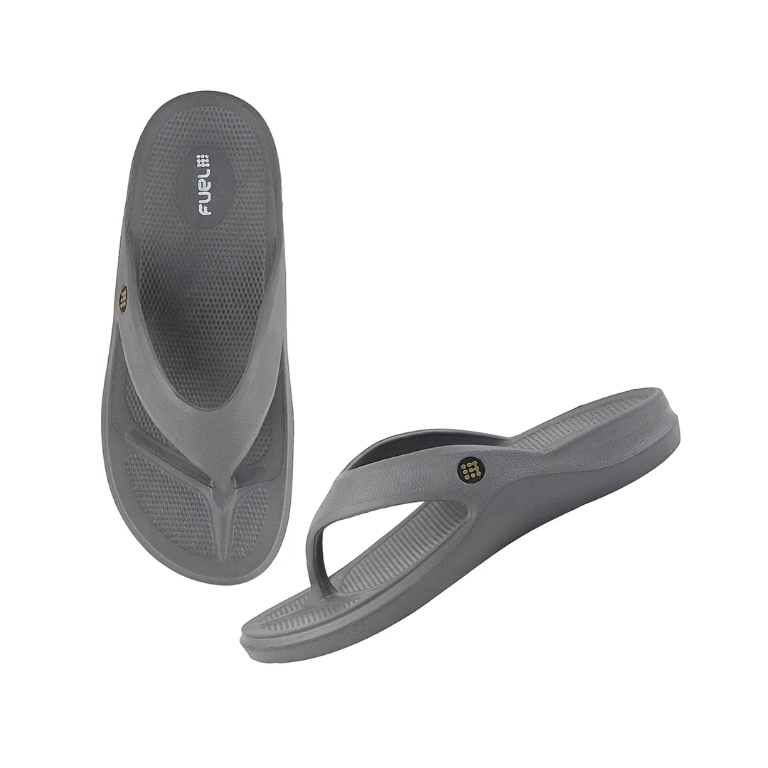 FUEL Comfort EVA Men Lightweight & Durable Slippers (Grey) - Image 6