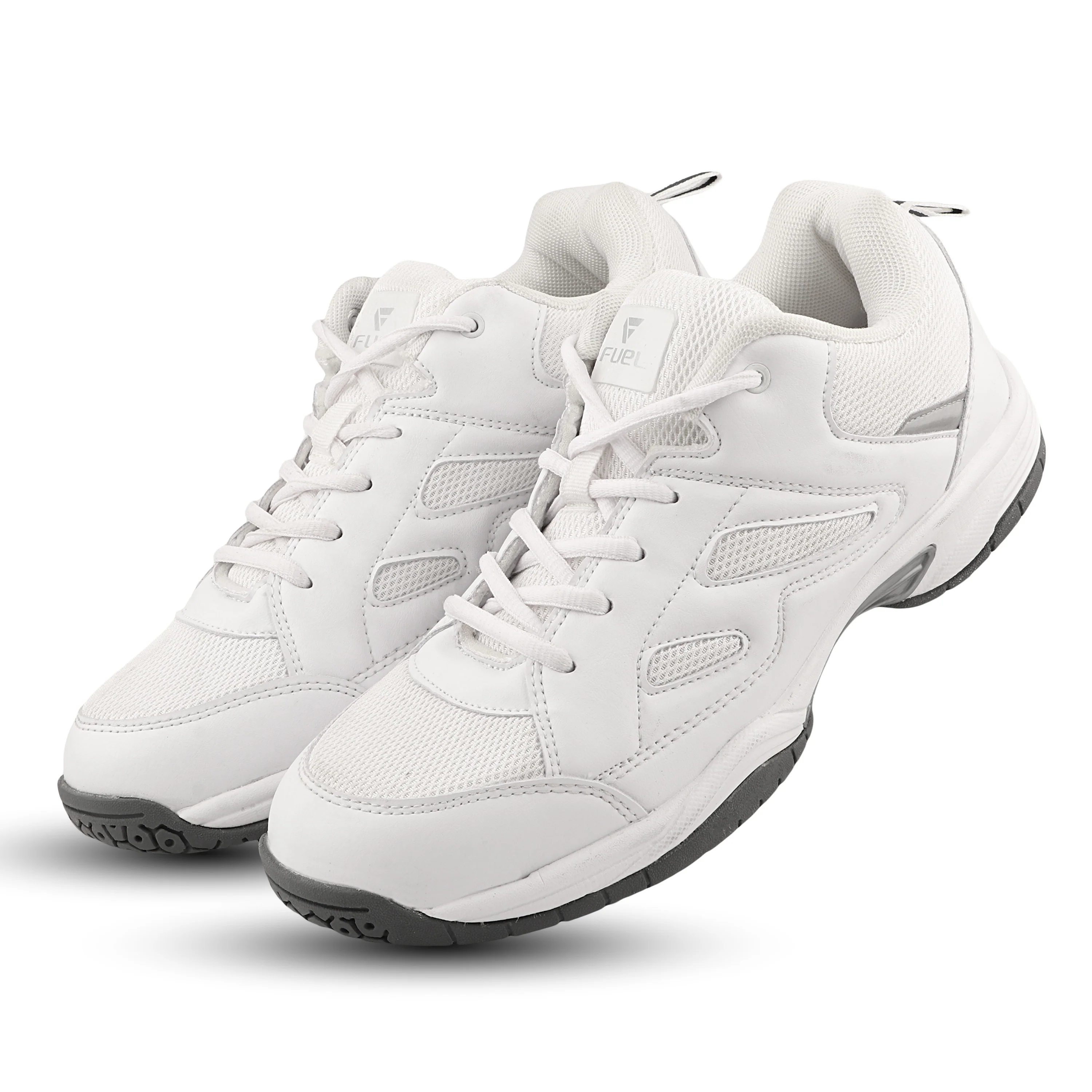 FUEL Snow Lightweight & Durable Lace-Up Sports Shoes for Men's (White) - Image 4