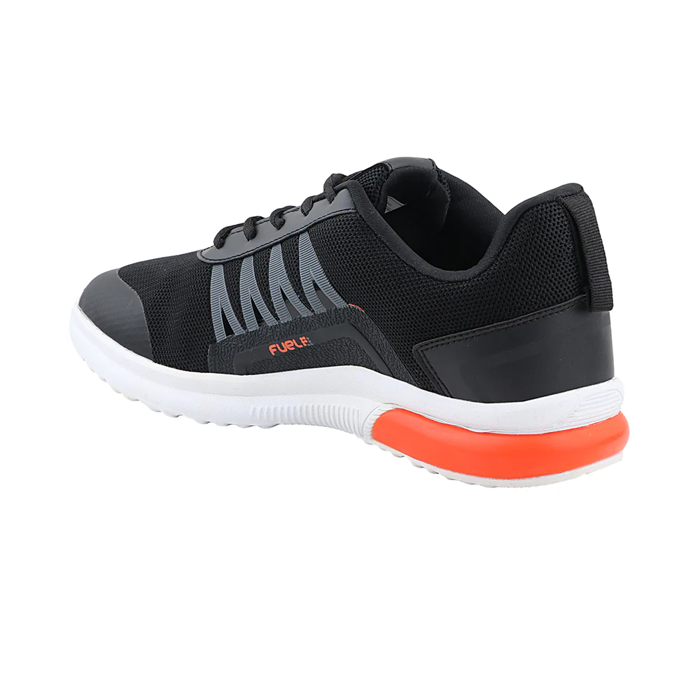 FUEL Polo Active Sport Shoe for Everyday in Mesh For Men's (Black) - Image 3