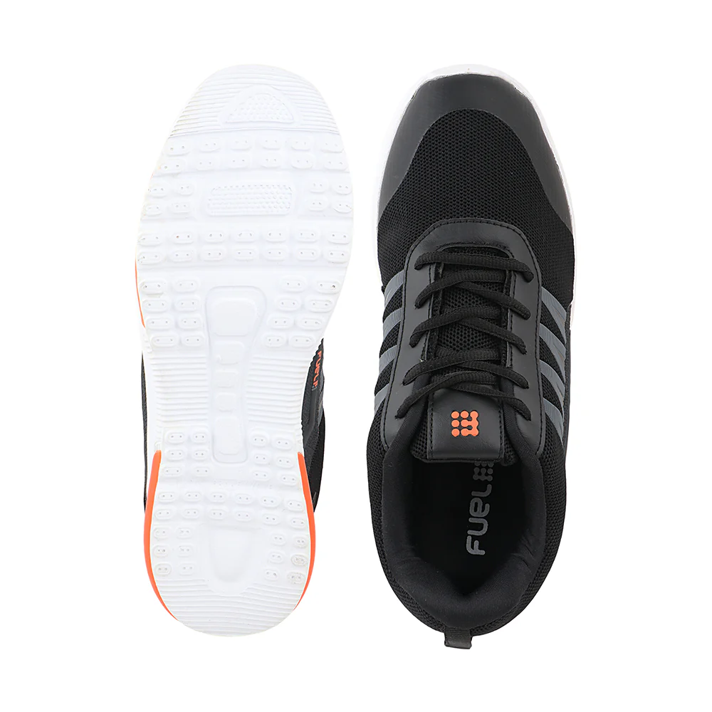 FUEL Polo Active Sport Shoe for Everyday in Mesh For Men's (Black) - Image 5